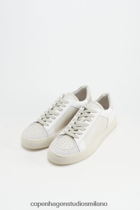 COPENHAGEN STUDIOS donne 157 misto pelle FV4D48 calzature beige crema/bianco