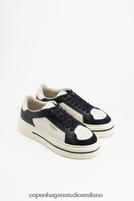 COPENHAGEN STUDIOS donne 181 misto pelle FV4D8 calzature nero/beige crema