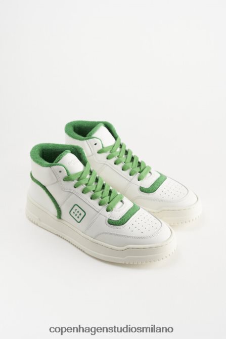 COPENHAGEN STUDIOS donne 196 vitello FV4D66 calzature bianco/verde