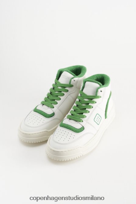 COPENHAGEN STUDIOS donne 196 vitello FV4D66 calzature bianco/verde