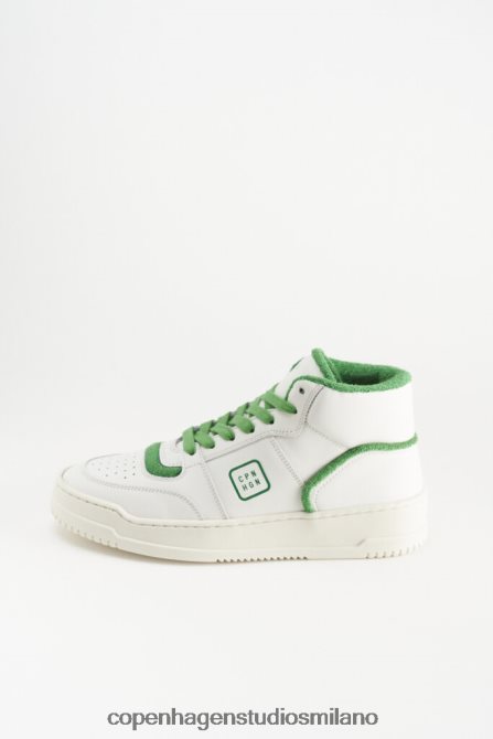 COPENHAGEN STUDIOS donne 196 vitello FV4D66 calzature bianco/verde