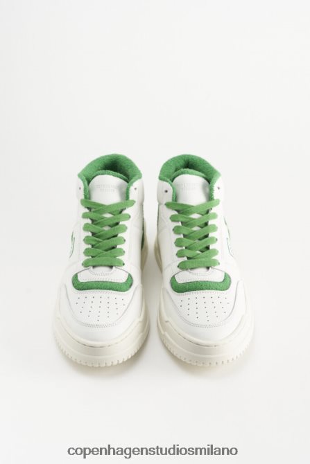 COPENHAGEN STUDIOS donne 196 vitello FV4D66 calzature bianco/verde