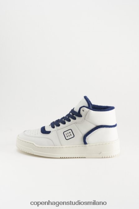 COPENHAGEN STUDIOS donne 196 vitello FV4D78 calzature bianco militare