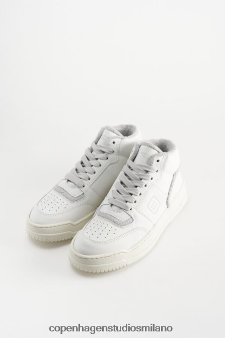 COPENHAGEN STUDIOS donne 196 vitello FV4D84 calzature bianco/grigio chiaro