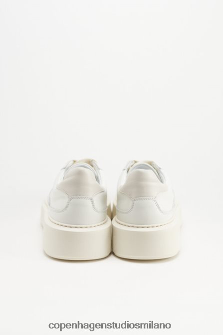 COPENHAGEN STUDIOS donne 218 misto pelle FV4D38 calzature beige crema/bianco