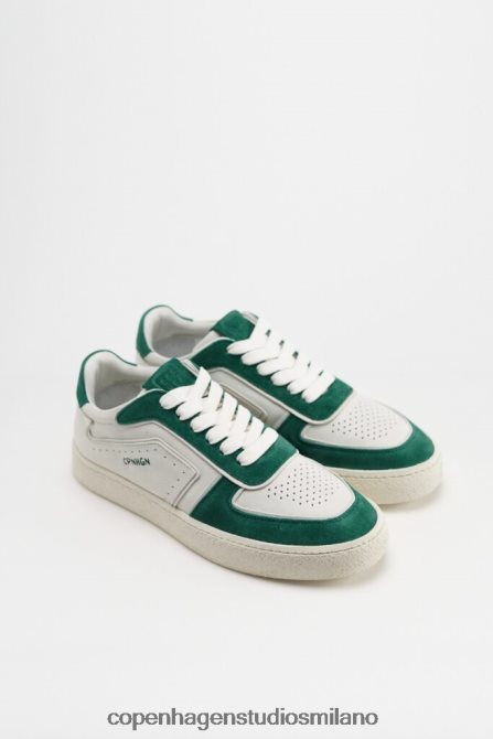 COPENHAGEN STUDIOS donne 264 misto pelle FV4D20 calzature bianco/verde