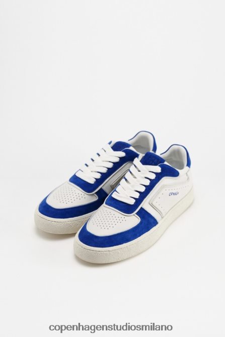 COPENHAGEN STUDIOS donne 264 misto pelle FV4D26 calzature bianco blu