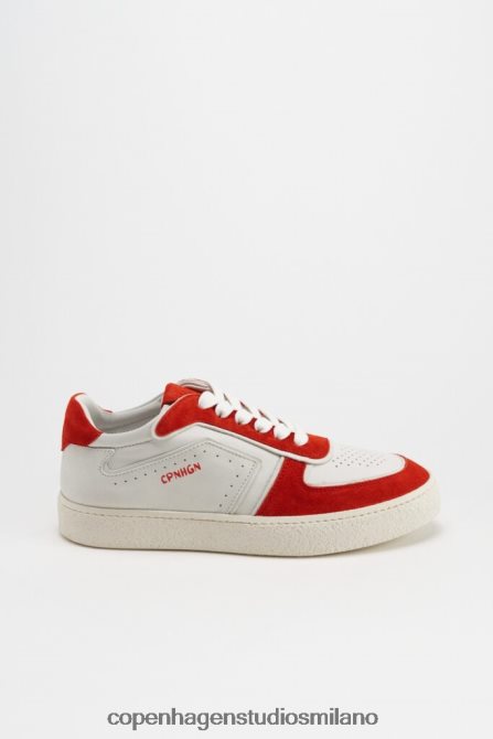 COPENHAGEN STUDIOS donne 264 misto pelle FV4D31 calzature bianco rosso