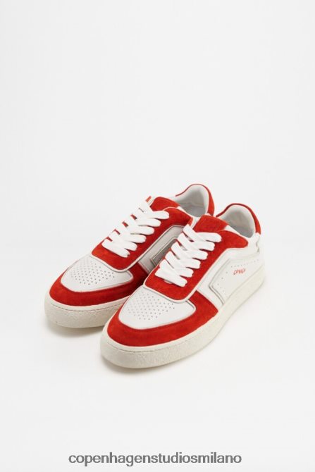 COPENHAGEN STUDIOS donne 264 misto pelle FV4D31 calzature bianco rosso