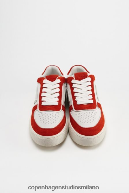 COPENHAGEN STUDIOS donne 264 misto pelle FV4D31 calzature bianco rosso
