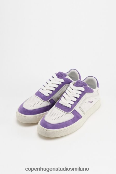 COPENHAGEN STUDIOS donne 264 misto pelle FV4D41 calzature bianco/viola