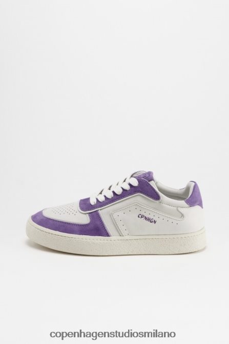 COPENHAGEN STUDIOS donne 264 misto pelle FV4D41 calzature bianco/viola