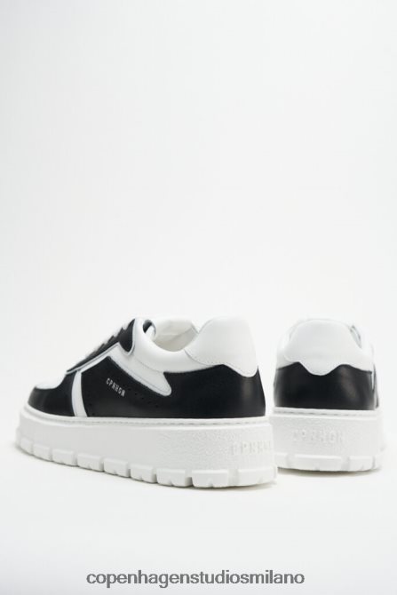 COPENHAGEN STUDIOS donne 332 misto pelle FV4D10 calzature nero bianco