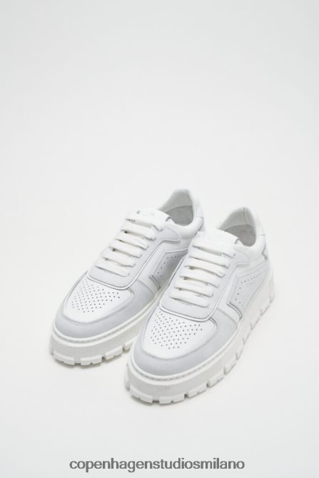 COPENHAGEN STUDIOS donne 332 misto pelle FV4D17 calzature bianco