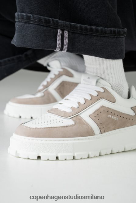 COPENHAGEN STUDIOS donne 332 misto pelle FV4D94 calzature grigio/bianco