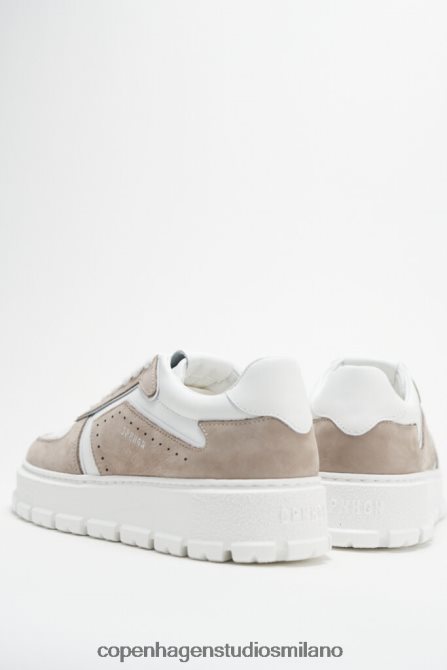 COPENHAGEN STUDIOS donne 332 misto pelle FV4D94 calzature grigio/bianco