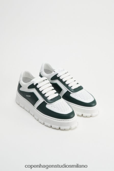 COPENHAGEN STUDIOS donne 332 misto pelle FV4D97 calzature verde/bianco