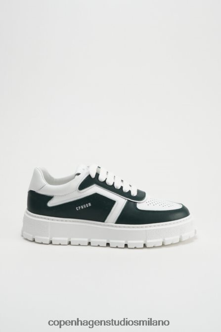 COPENHAGEN STUDIOS donne 332 misto pelle FV4D97 calzature verde/bianco