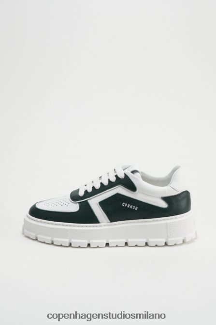 COPENHAGEN STUDIOS donne 332 misto pelle FV4D97 calzature verde/bianco