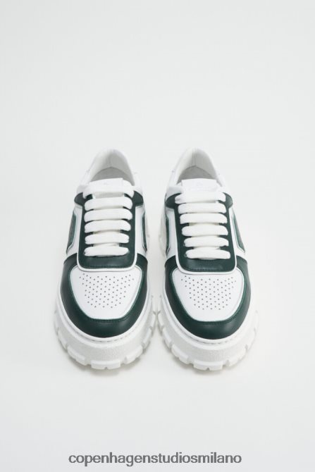COPENHAGEN STUDIOS donne 332 misto pelle FV4D97 calzature verde/bianco
