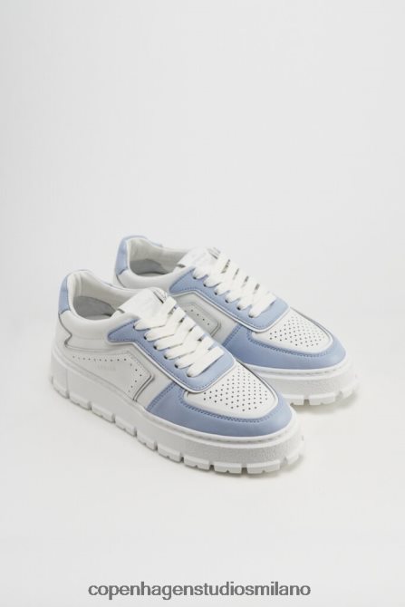 COPENHAGEN STUDIOS donne 332 vitello FV4D98 calzature bianco/azzurro