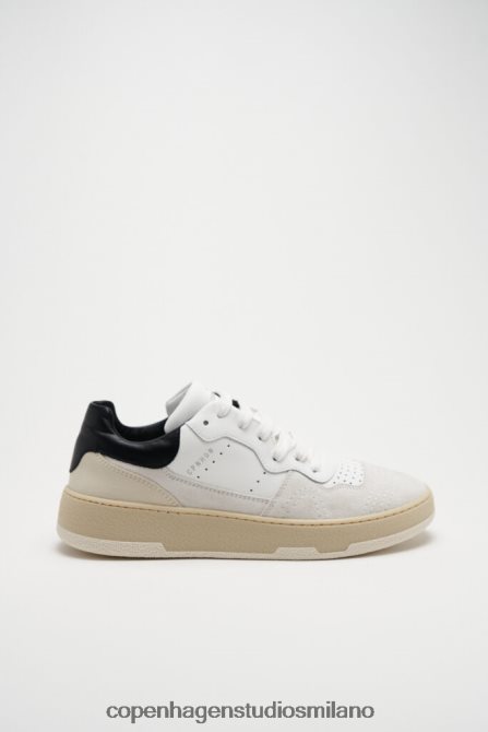 COPENHAGEN STUDIOS donne 461 misto pelle FV4D89 calzature bianco nero
