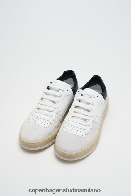 COPENHAGEN STUDIOS donne 461 misto pelle FV4D89 calzature bianco nero