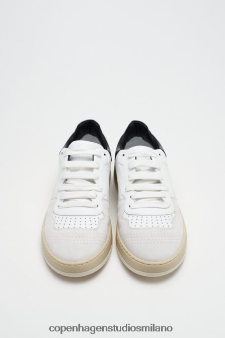COPENHAGEN STUDIOS donne 461 misto pelle FV4D89 calzature bianco nero