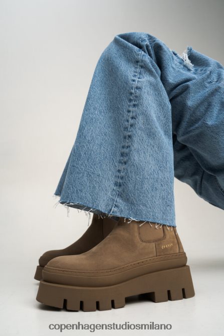 COPENHAGEN STUDIOS donne 686 nabuc FV4D135 calzature tortora