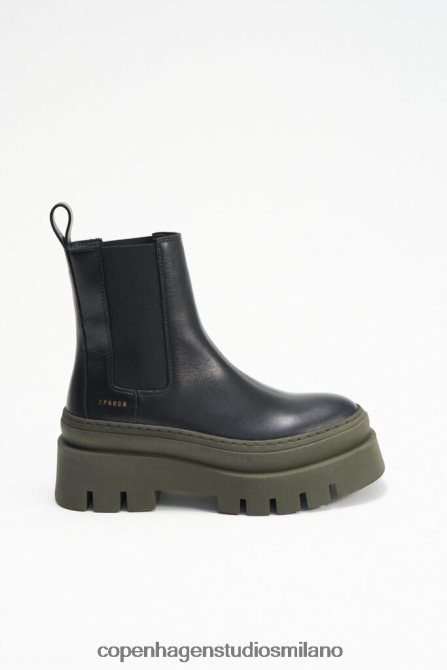 COPENHAGEN STUDIOS donne 686 vitello FV4D141 calzature nero/verde