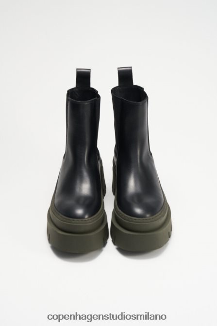 COPENHAGEN STUDIOS donne 686 vitello FV4D141 calzature nero/verde