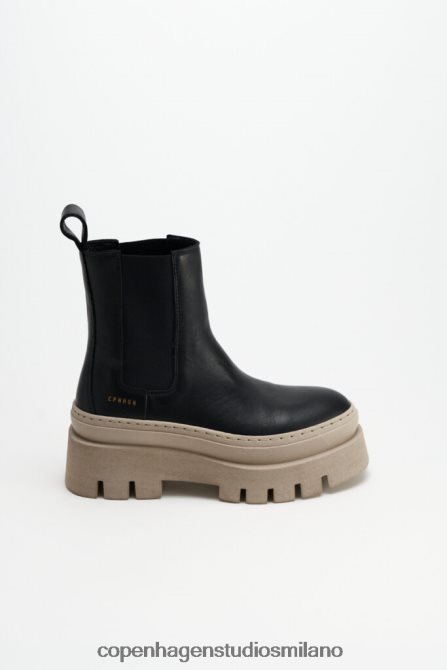 COPENHAGEN STUDIOS donne 686 vitello FV4D146 calzature nero/natura