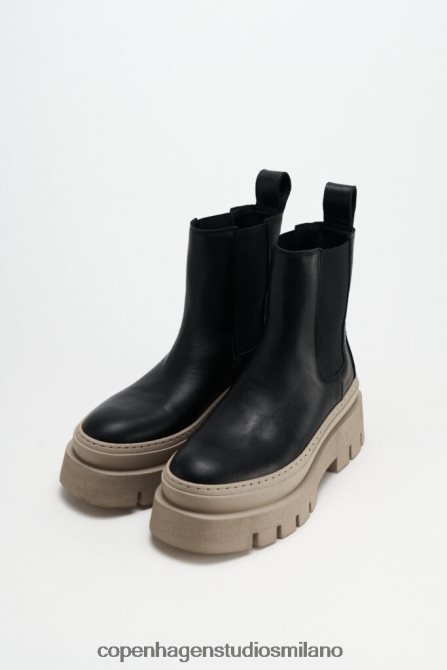 COPENHAGEN STUDIOS donne 686 vitello FV4D146 calzature nero/natura