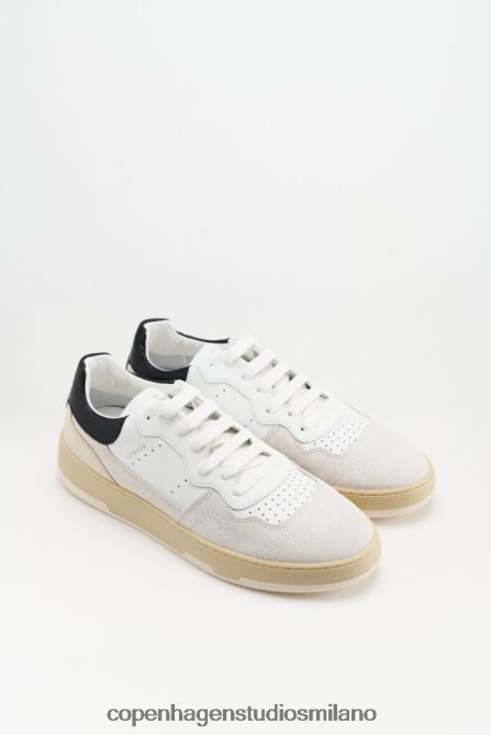 COPENHAGEN STUDIOS uomini 461m misto pelle FV4D164 calzature bianco nero