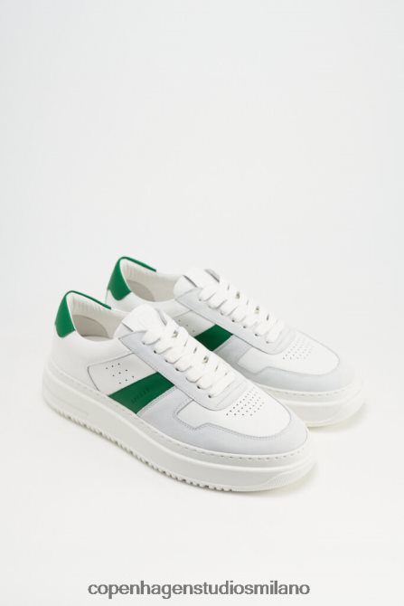 COPENHAGEN STUDIOS uomini Misto pelle 163m FV4D205 calzature bianco/verde