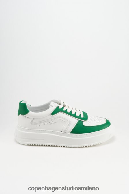 COPENHAGEN STUDIOS uomini Vitello da 168 metri FV4D209 calzature bianco/verde brillante