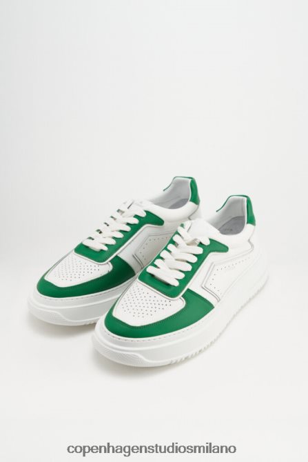 COPENHAGEN STUDIOS uomini Vitello da 168 metri FV4D209 calzature bianco/verde brillante