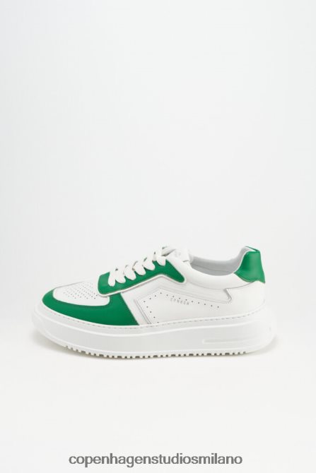 COPENHAGEN STUDIOS uomini Vitello da 168 metri FV4D209 calzature bianco/verde brillante