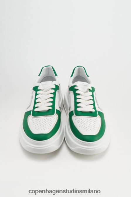 COPENHAGEN STUDIOS uomini Vitello da 168 metri FV4D209 calzature bianco/verde brillante