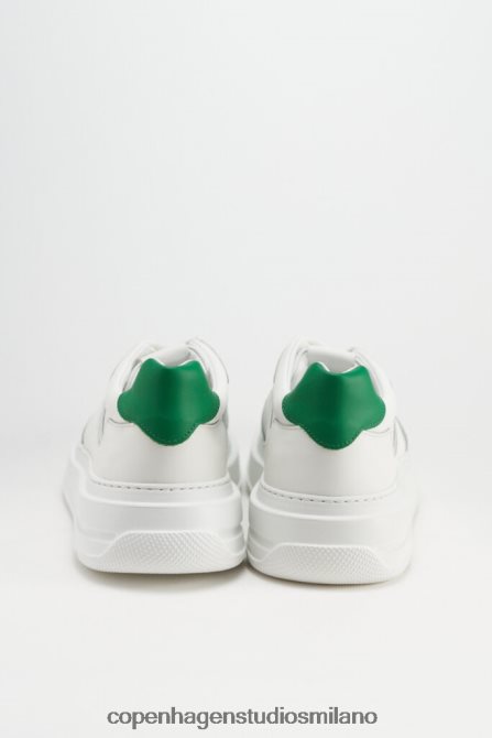 COPENHAGEN STUDIOS uomini Vitello da 168 metri FV4D209 calzature bianco/verde brillante
